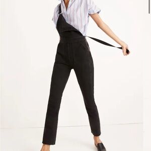 Madewell Skinny Denim Overalls Lunar Wash